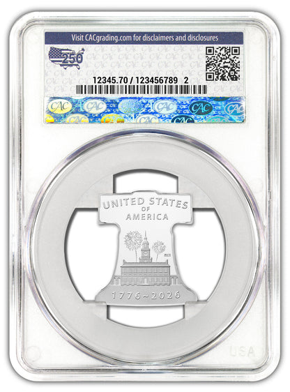2026-P Freedom Ringing Liberty Bell Silver Medal FDD CAC PR69 Battlefield