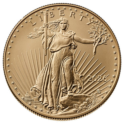 2026 1 oz American Gold Eagle First Day of Issue NGC MS70 Hancock