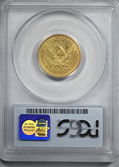 1853-C Liberty Head Gold Half Eagle $5 PCGS AU53 - CHARLOTTE GOLD!