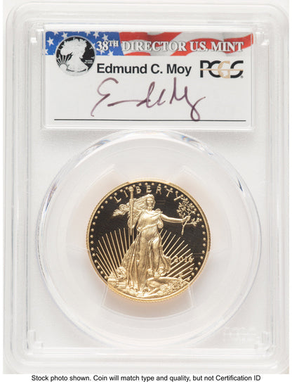 2016-W Proof Gold Eagle 1/2 oz FS PCGS PR70 Ed Moy