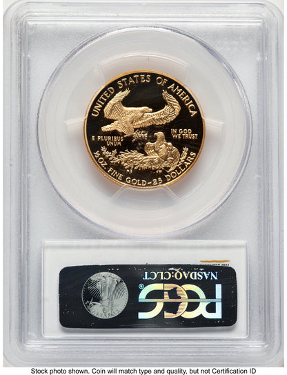 1999-W Proof Gold Eagle 1/2 oz Blue Gradient PCGS PR70