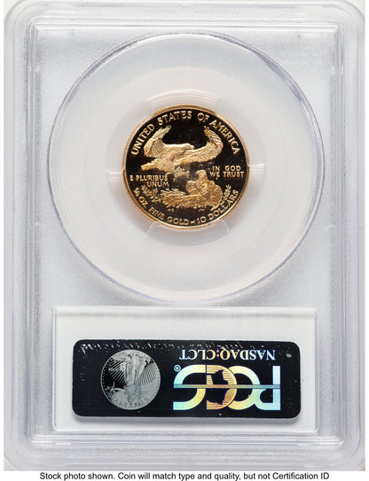 2001-W Proof Gold Eagle 1/4 oz Blue Gradient PCGS PR70
