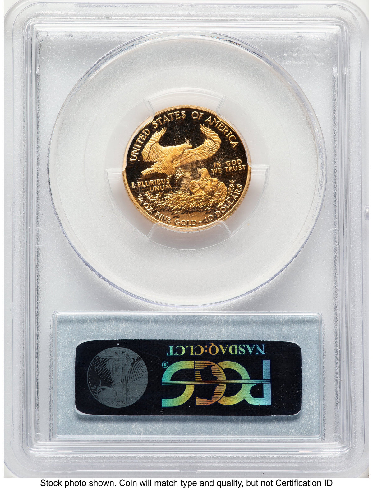 2004-W Proof Gold Eagle 1/4 oz Blue Label PCGS PR70