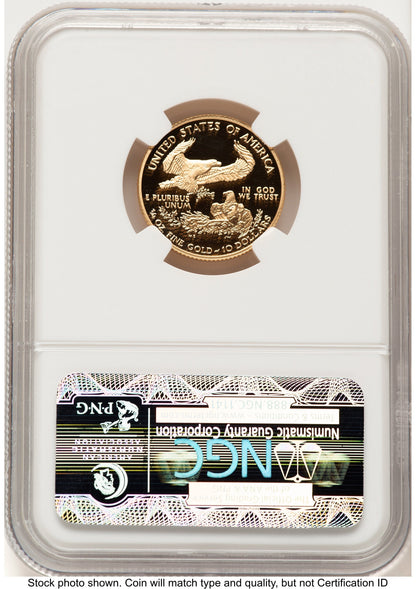 2003-W Proof Gold Eagle 1/4 oz Brown Label NGC PF70