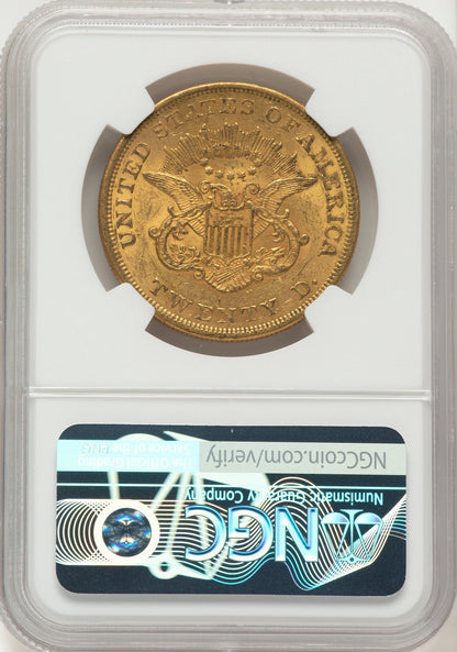 1861 $20 Liberty Double Eagle NGC AU55