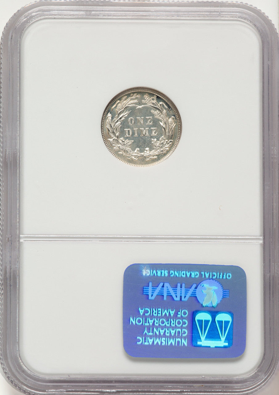 1898 10C Proof Barber Dime NGC PR66