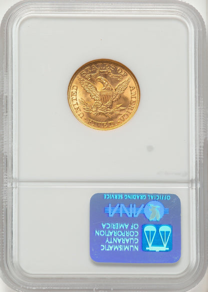 1895 $5 CAC Liberty Half Eagle NGC MS65