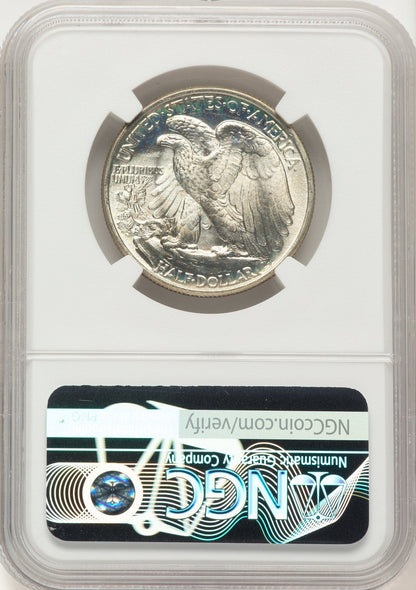 1947 50C Walking Liberty Half Dollar NGC MS67