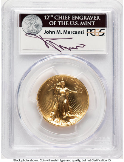 2009 G$20 Ultra High Relief John PCGS MS70 Mercanti