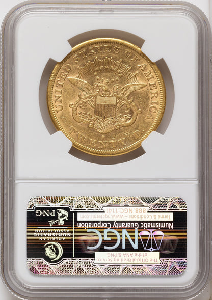 1863-S $20 Liberty Double Eagle NGC XF45