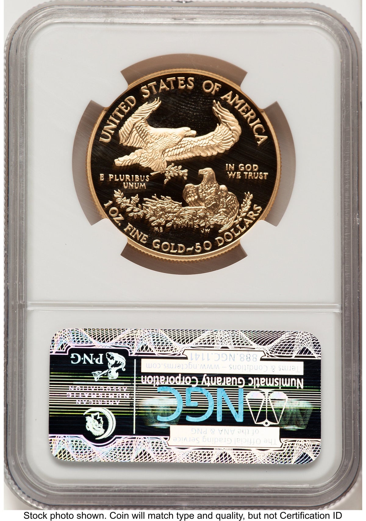 2003-W Proof Gold Eagle 1 oz Brown Label NGC PF70