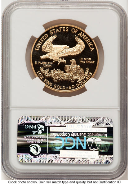 2003-W Proof Gold Eagle 1 oz Brown Label NGC PF70