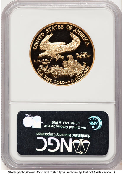 2007-W Proof Gold Eagle 1 oz Brown Label NGC PF70