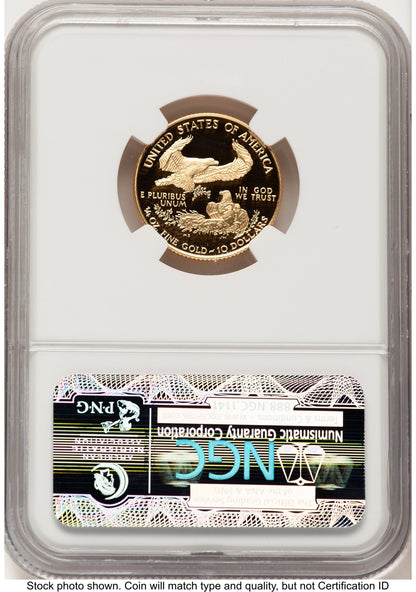 1996-W Proof Gold Eagle 1/4 oz Brown Label NGC PF70