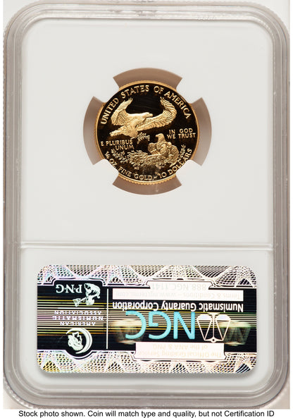 1997-W Proof Gold Eagle 1/4 oz Brown Label NGC PF70