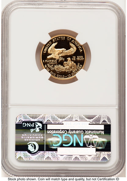 2001-W Proof Gold Eagle 1/4 oz Brown Label NGC PF70
