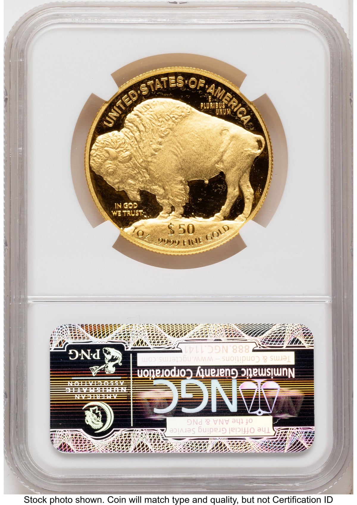 2014-W Proof Gold Buffalo 1 oz ER Bison Label NGC PF70