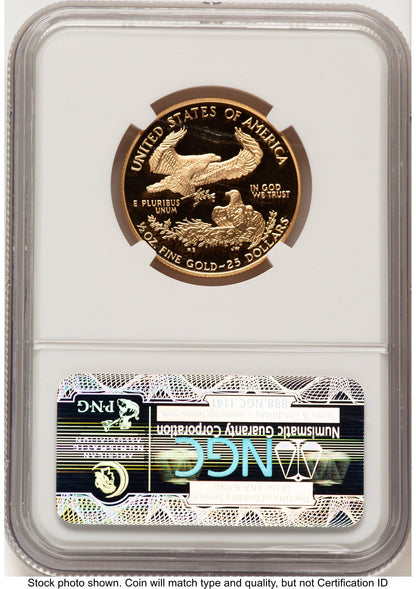 1999-W Proof Gold Eagle 1/2 oz Brown Label NGC PF70