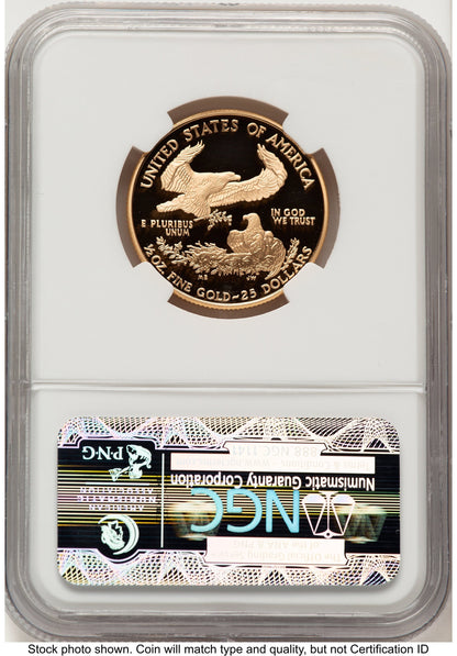 2002-W Proof Gold Eagle 1/2 oz Brown Label NGC PF70
