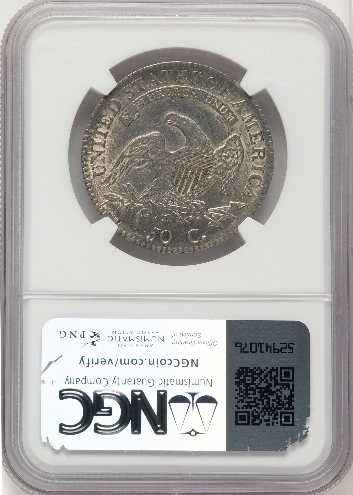 1814 50C E/A in STATAS O-108a Bust Half Dollar NGC MS61