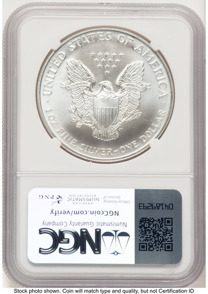 1994 Silver Eagle Mike Castle NGC MS70