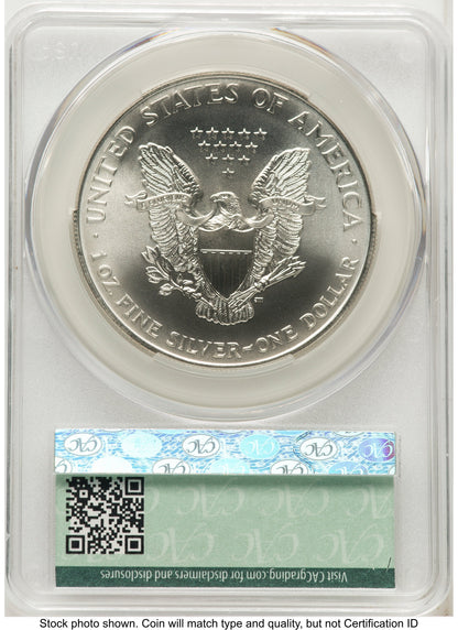 1998 Silver Eagle Ron Drzewucki CACG MS70