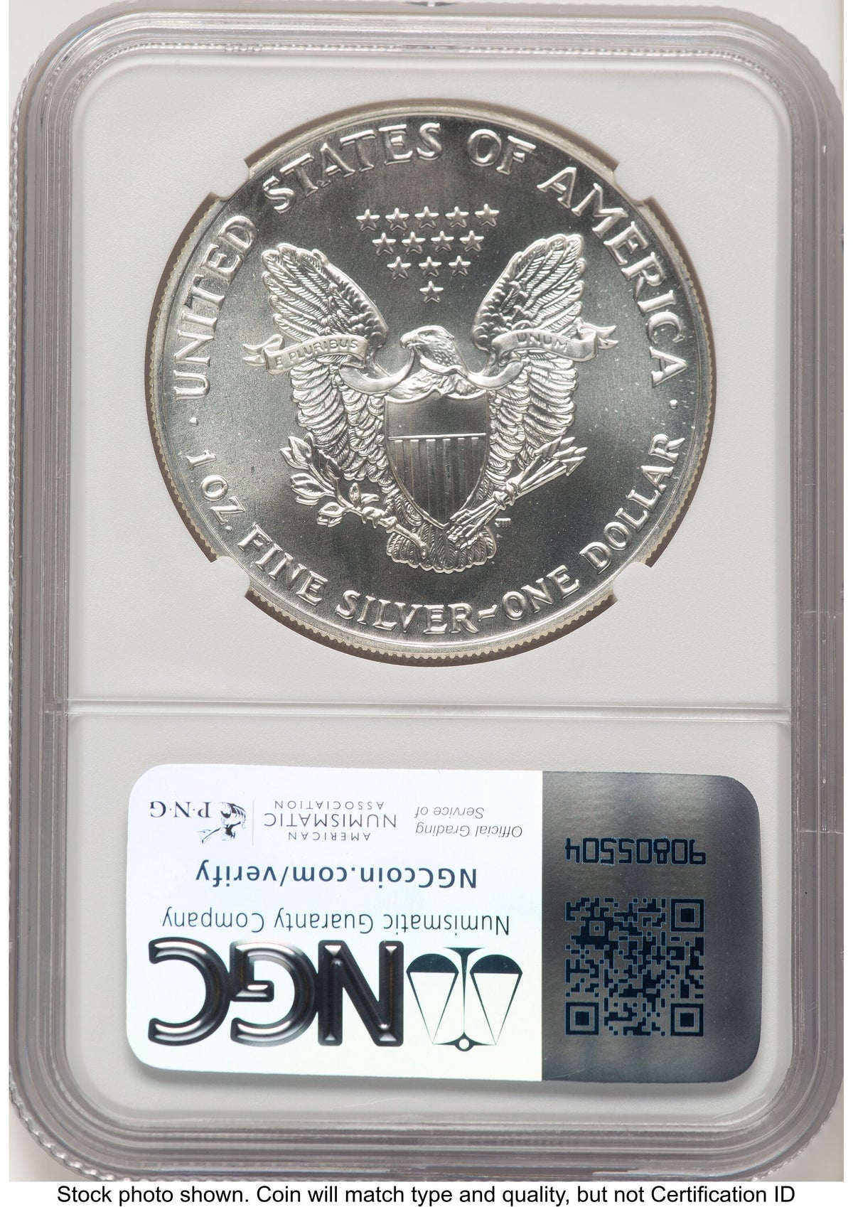 1990 Silver Eagle Early Production Mike Castle From US Mint Sealed Box NGC PF70