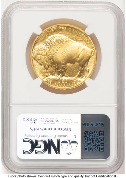 2008-W Burnished Gold Buffalo 1 oz Red Book NGC MS70