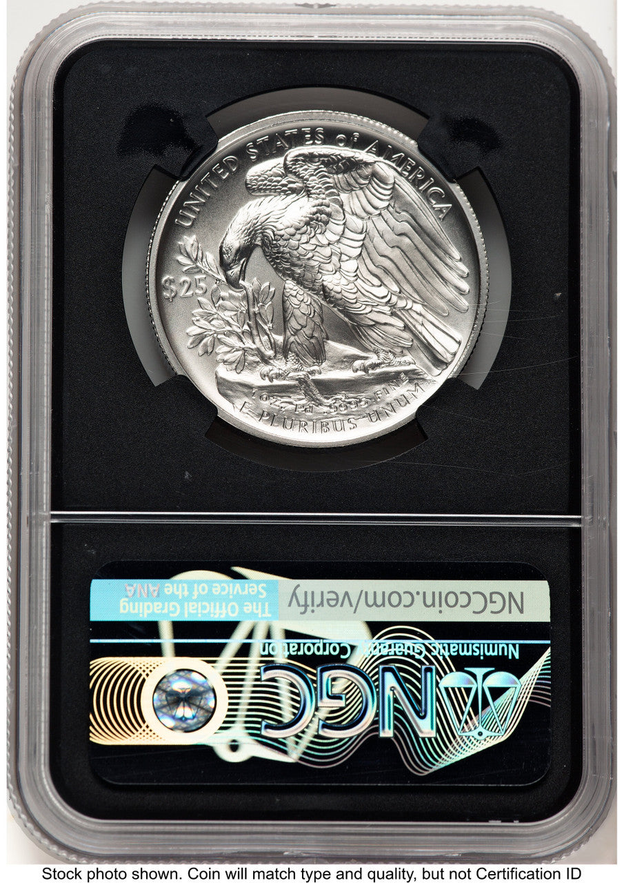 2020-W Palladium Eagle 1 oz Burnished FDI Joel Iskowitz NGC MS70 (521612039)