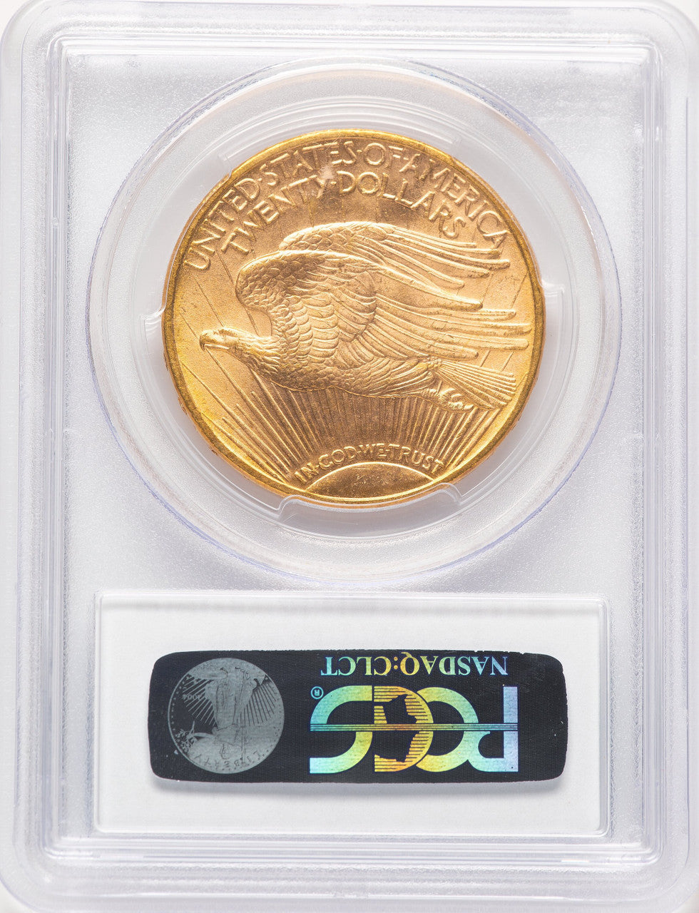 1910-D $20 CAC Blue Gradient Saint-Gaudens Double Eagle PCGS MS64
