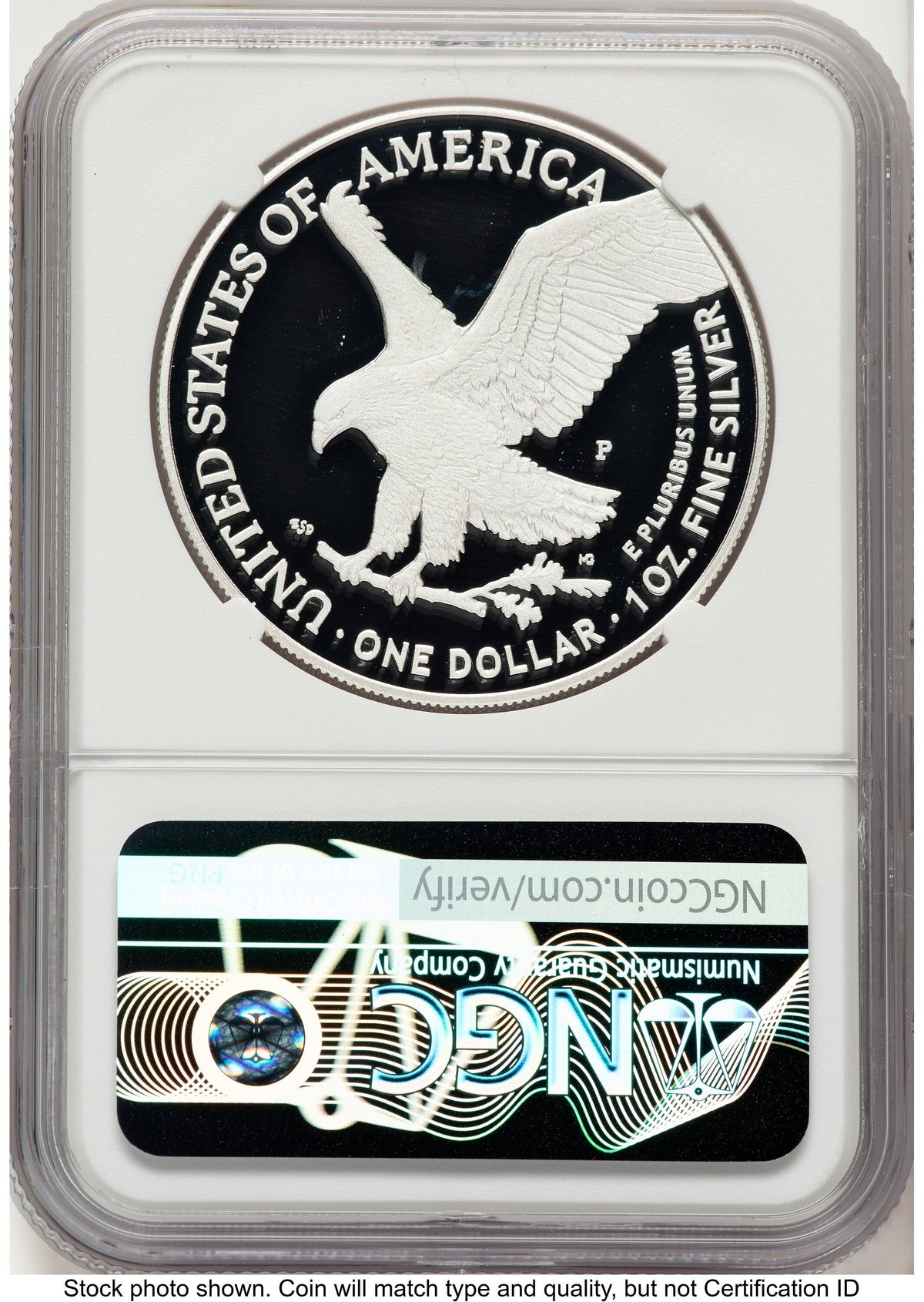 2025-P Proof Silver Eagle Privy U.S. Marine Corps 250th Anniversary 1 oz AR Jeff Garrett Red Book NGC PF70