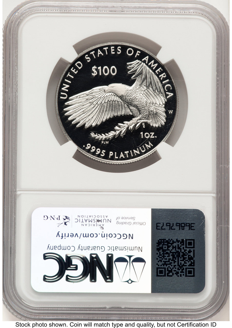 2024-W Proof Platinum Eagle 1 oz ER Premier Select Series NGC PF70