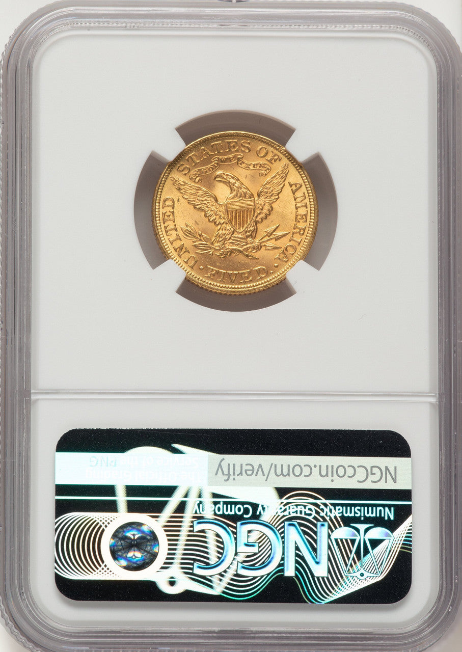 1899 $5 Liberty Half Eagle NGC MS64+