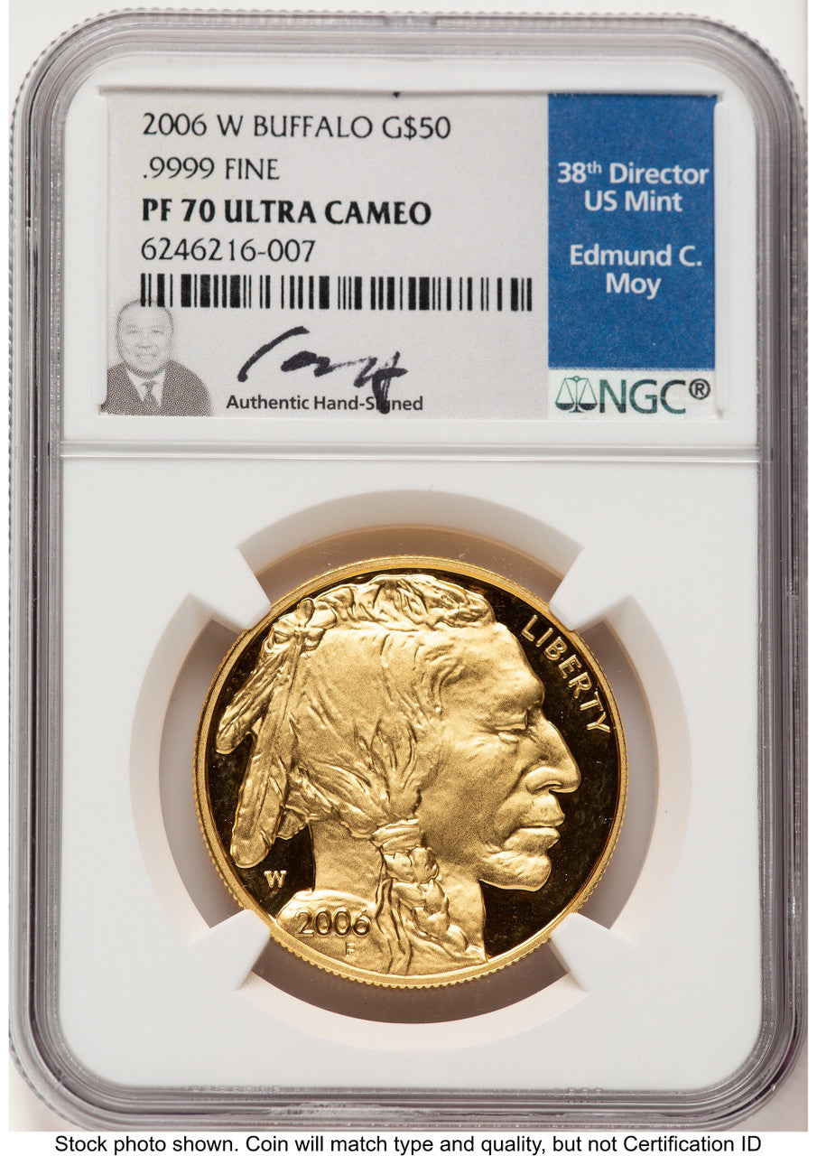 2006-W Proof Gold Buffalo 1 oz NGC PF70 Ed Moy