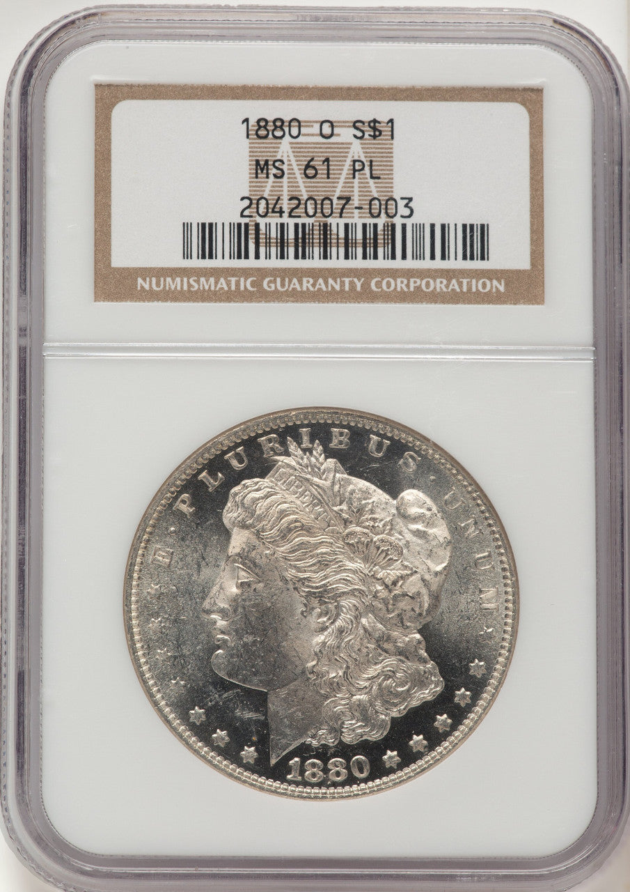 1880-O PL Morgan Dollar NGC MS61