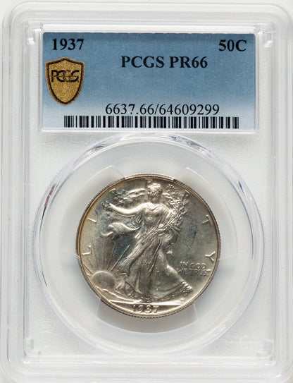 1937 50C Proof Walking Liberty Half Dollar PCGS PR66