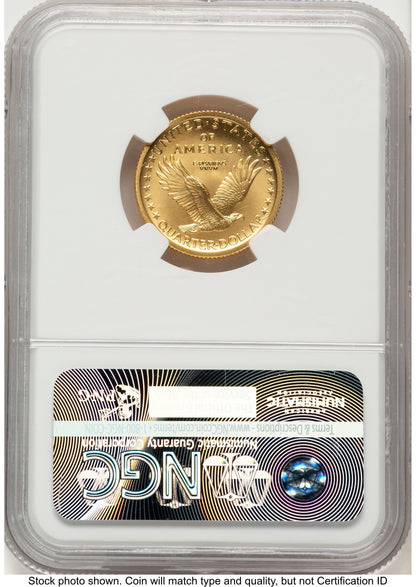 2016-W 25C Standing Liberty 100th Anniversary Gold Centennial ER 100th Anniversary NGC MS70