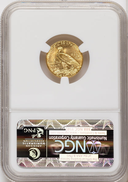 1908 $2.50 Indian Quarter Eagle NGC MS64