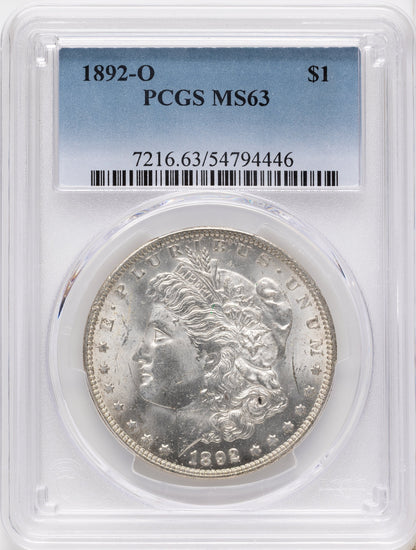 1892-O Morgan Dollar PCGS MS63