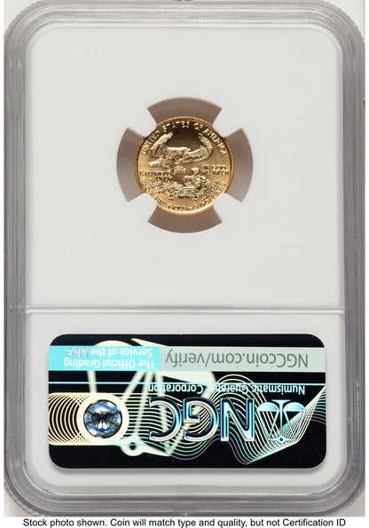 1993 Gold Eagle 1/10 oz NGC MS70 Ed Moy
