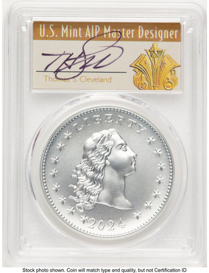 2024-(P) Silver 230th Anniversary Flowing Hair Medal AR Thomas Cleveland PCGS MS70