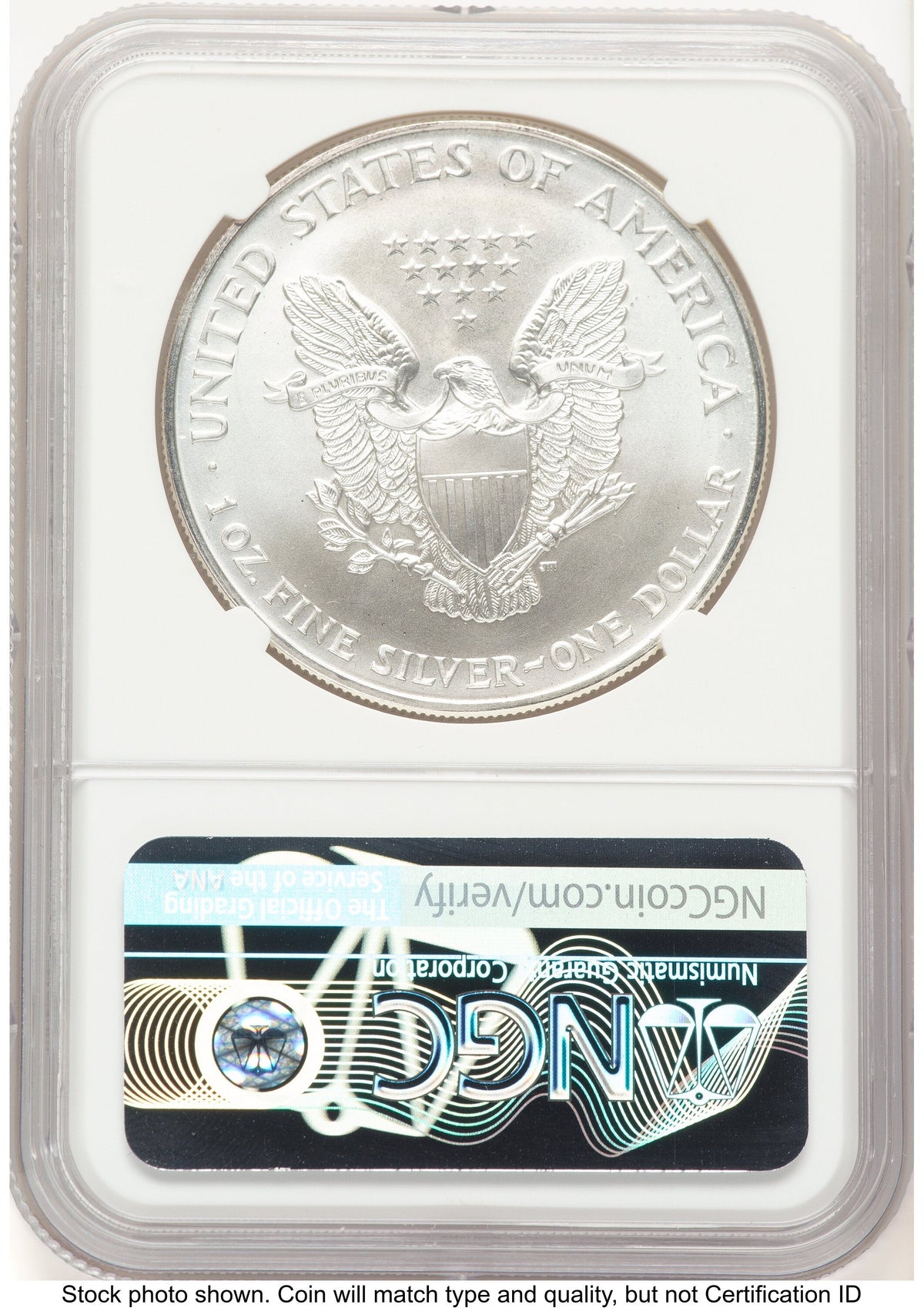 1995 Silver Eagle John NGC MS70 Mercanti