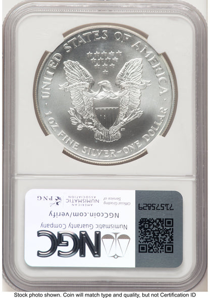 1998 Silver Eagle John NGC MS70 Mercanti