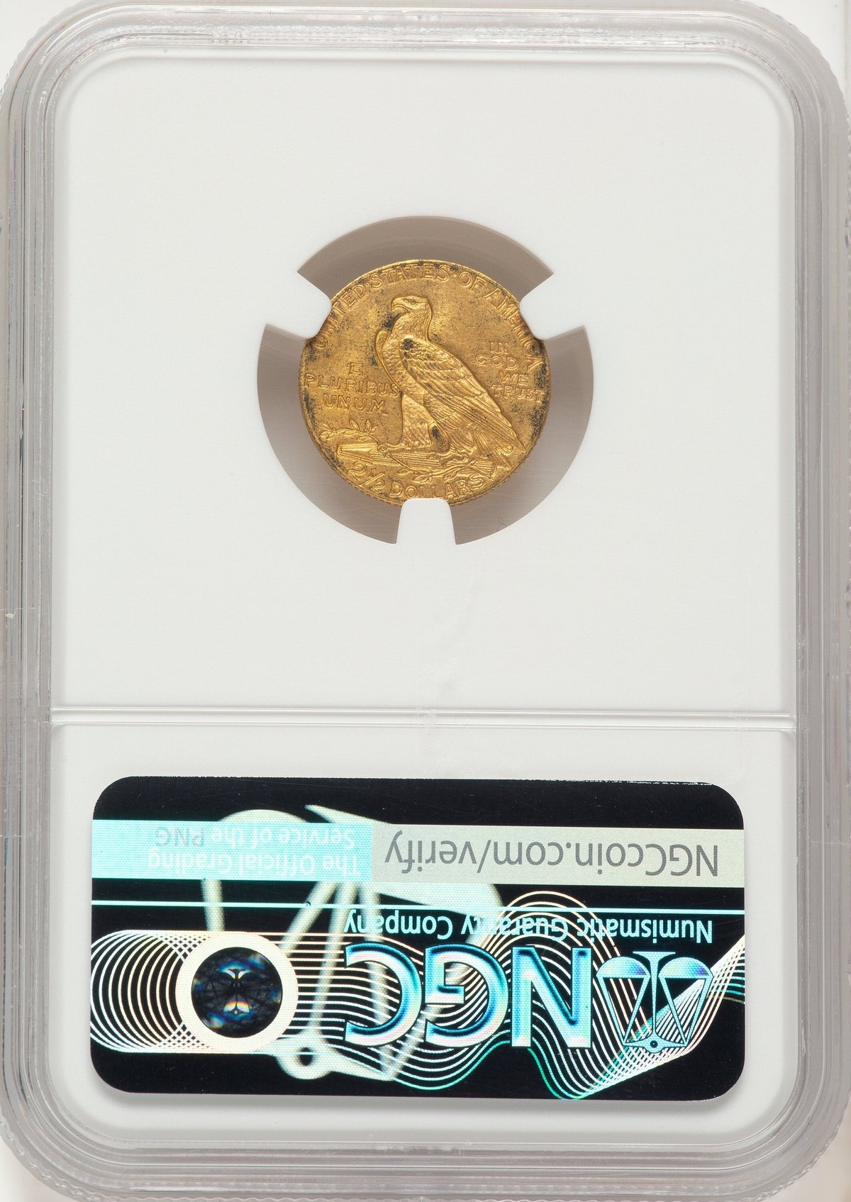1911 $2.50 Indian Quarter Eagle NGC MS62