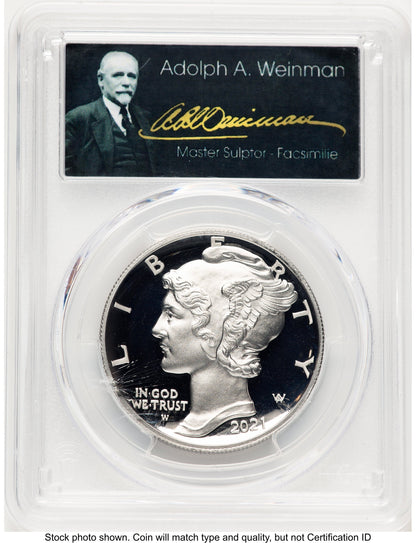 2021-W Palladium Eagle 1 oz FS Adolph Weinman PCGS PR70