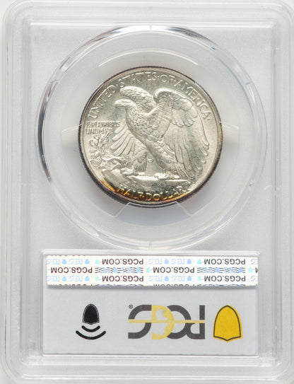 1942 50C Blue Gradient Walking Liberty Half Dollar PCGS MS68