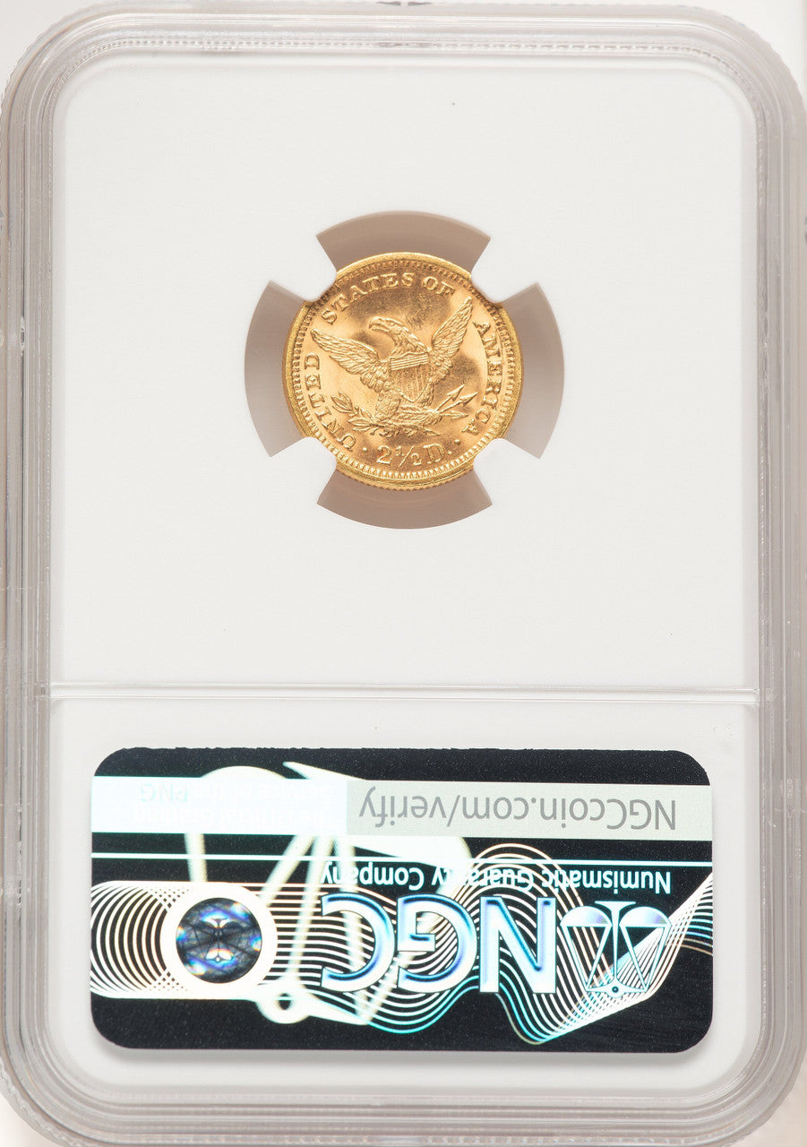 1878 $2.50 Liberty Quarter Eagle NGC MS65+