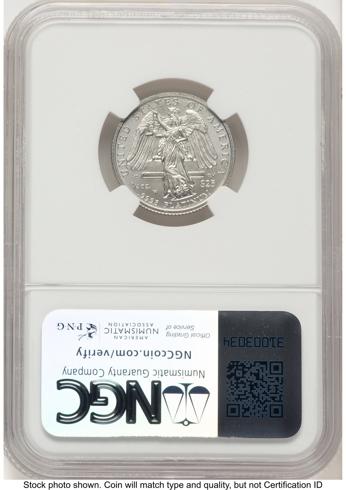 2008-W Burnished Platinum Eagle 1/4 oz Brown Label NGC MS70
