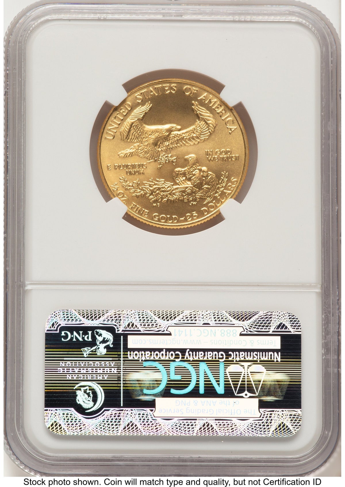 1989 Gold Eagle 1/2oz Brown Label NGC MS70
