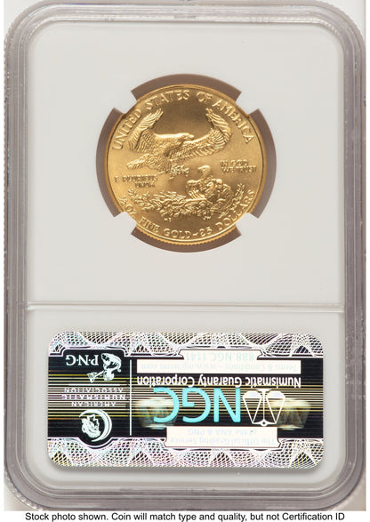 1989 Gold Eagle 1/2oz Brown Label NGC MS70